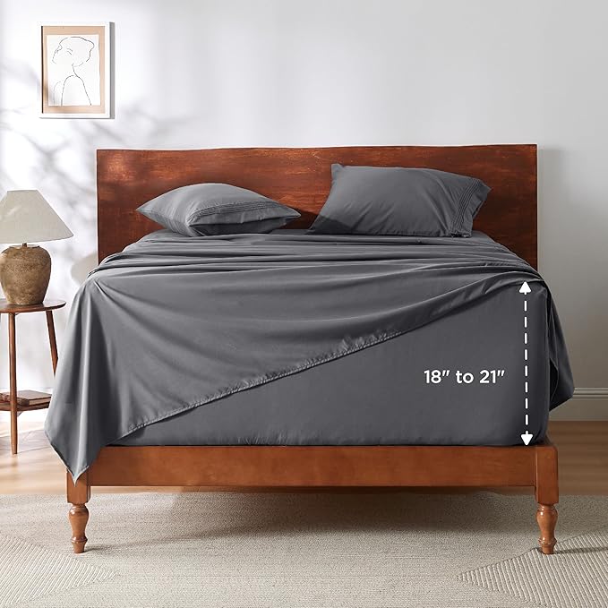 Bedsure Deep Pocket Full Size Bed Sheets Set - Image 8