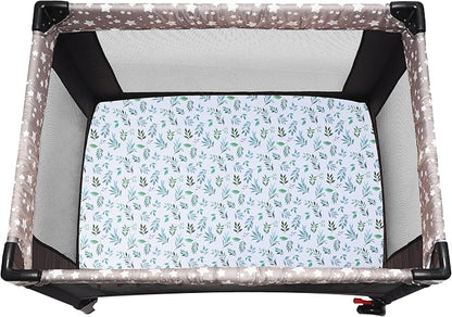 Pack and Play Sheets Fitted, 2 Pack Pack n Play Sheets - Image 6