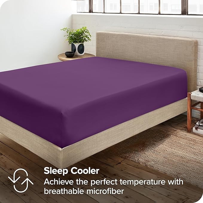 Bare Home 2-Pack Fitted Bottom Sheets Twin XL - Image 6