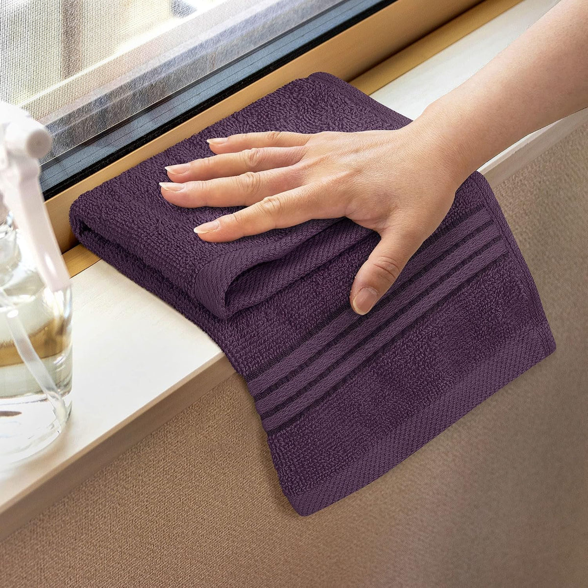 utopia towels 12 pack premium wash cloths, 12x12, main product view