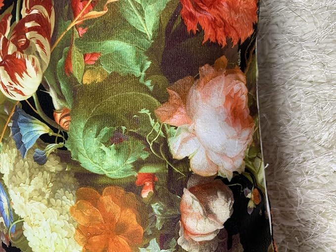 Elegant Velvet Floral Throw Pillow Cover Double Sides Handmake Flower - Image 2