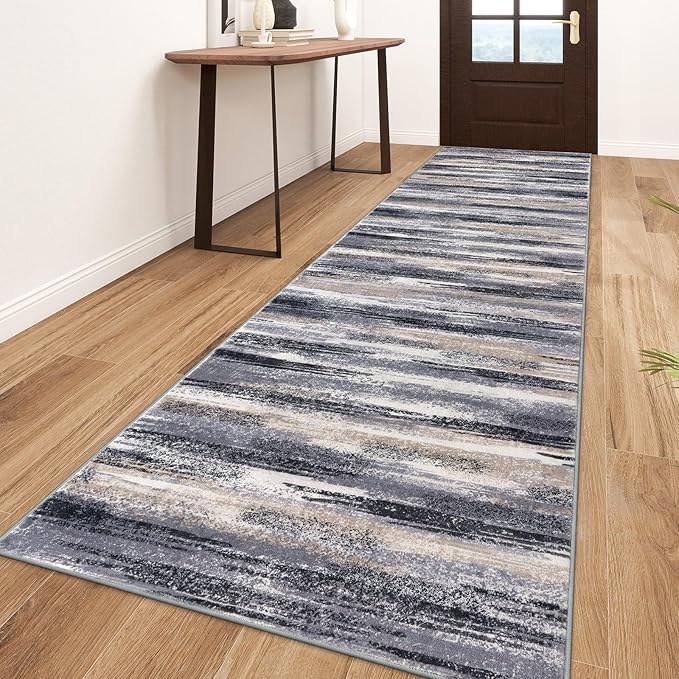 Modern Abstract Runner Rug 3x10 by lansny
