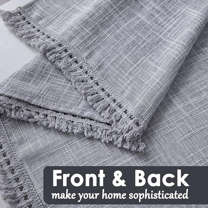 Beda Home Tassel Linen Textured Swag Valances - Image 3