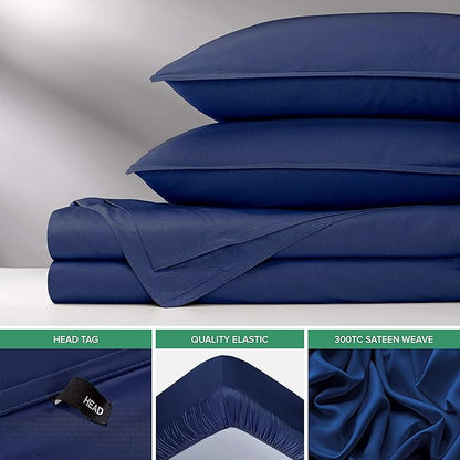 Pure Bamboo Queen Sheets, Genuine 100% Organic Viscose Derived from Bamboo Bed - Image 6