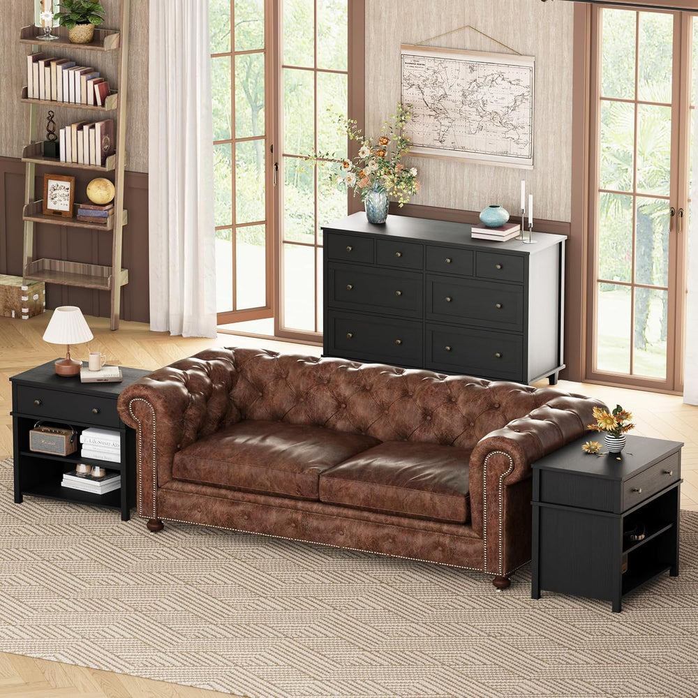 Dresser for Bedroom 8 Drawer Wood Dresser 56.3" Wide, Large Storage Ches...