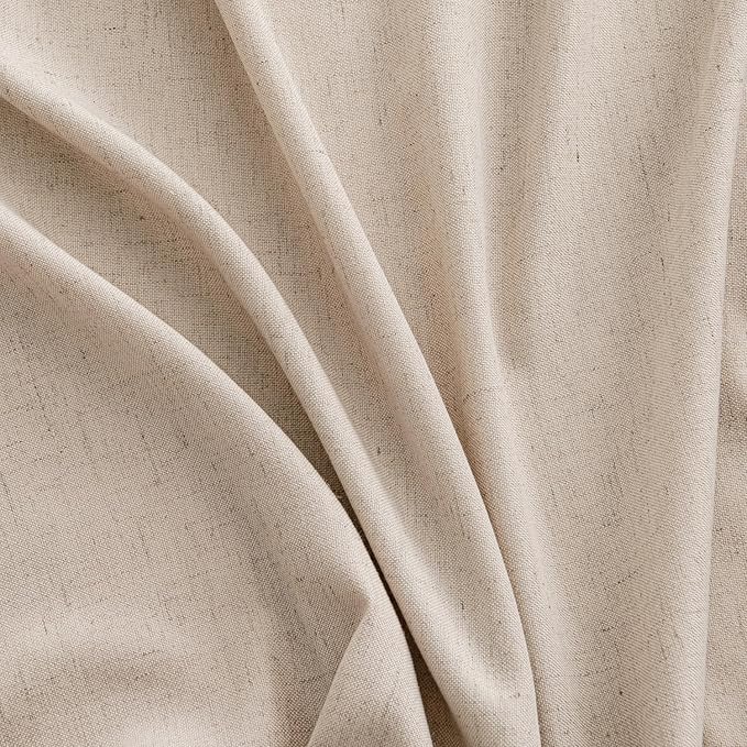 MIULEE Non-See-Through Privacy Linen Curtains 2 Panels, Light Filtering Window - Image 7