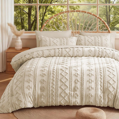 mr&hm queen comforter set 7 pieces, fluffy tufted, main product view