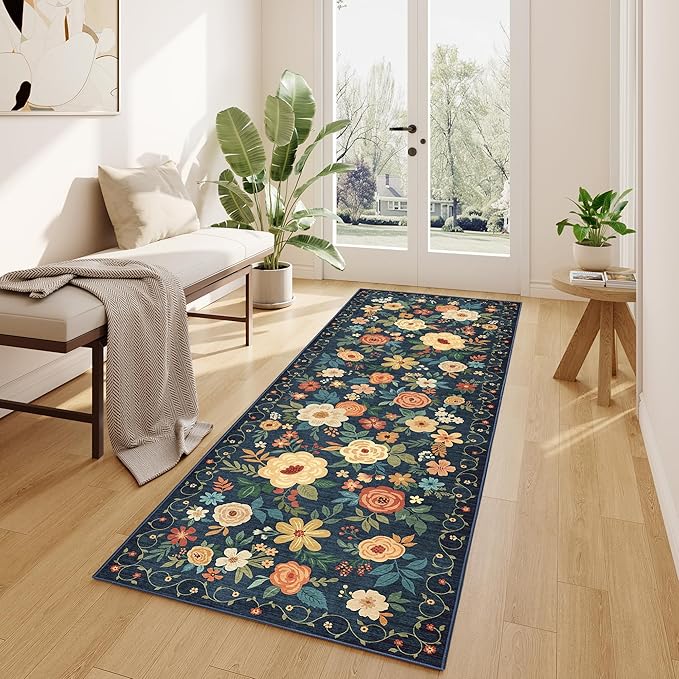 DUKINO Runner Rug, 2x10 Kitchen Hallway Carpet, Washable - Image 2