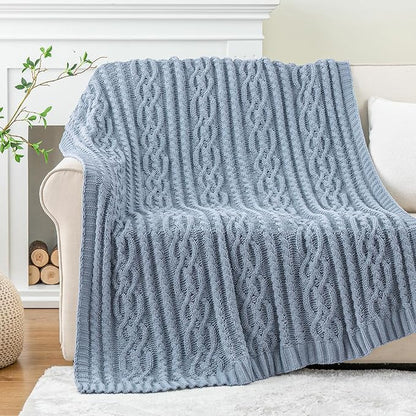 Battilo Bluish Grey Throw Blanket - Image 3