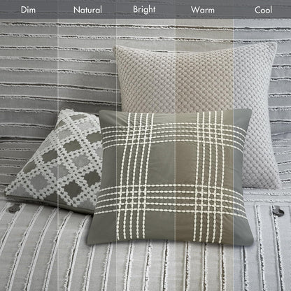 madison park farmhouse king cotton comforter set with on a desk or shelf