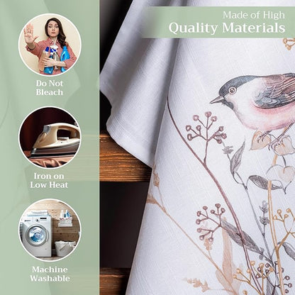 Maison d' Hermine Kitchen Towels Set of 3 100% Cotton 27.50" x 20" Reusable - Image 3