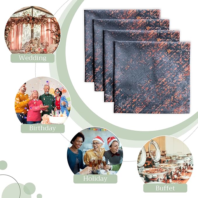 Maison d' Hermine Cloth Napkins Set of 4 100% Cotton - Image 5