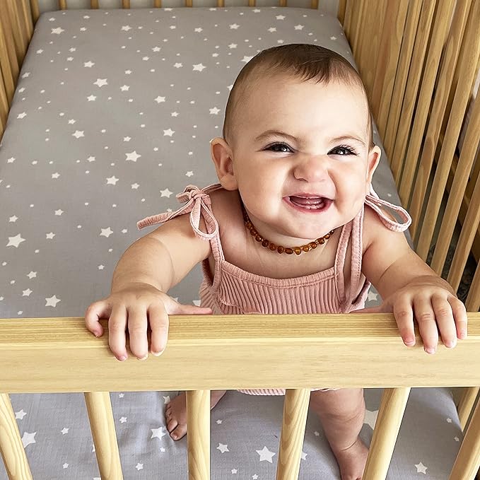 Newton Baby Fitted Mini Crib Sheets | Organic Muslin Cotton, Breathable & Soft - Image 9