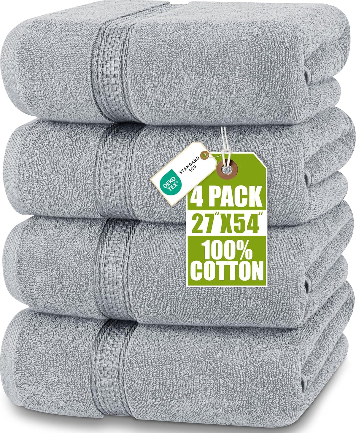 utopia towels 4 pack premium bath towels 27x54 shown in use