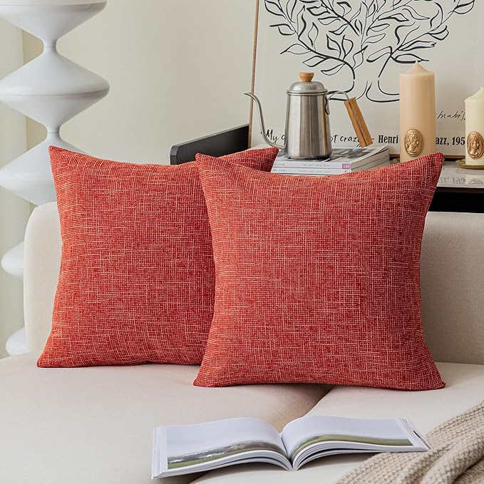 Kevin Textile Star Faux Linen Decorative Throw Pillow Covers Cushion Cover by KevinTextile