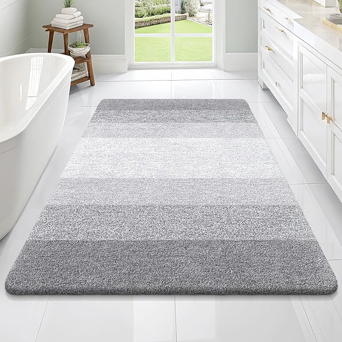 OLANLY Bathroom Rugs Mat 70x46, Extra Soft Absorbent Microfiber Bath Rugs by OLANLY