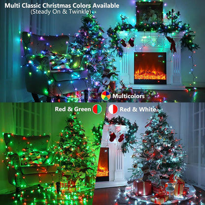 ODEETRONIC 66ft 200 LED Halloween String Lights Color Changing with Remote