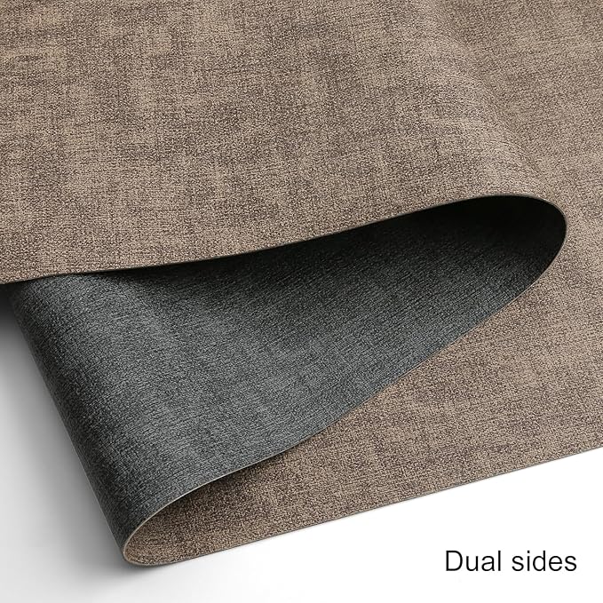 Table Runners 55 Inches Long, Dual-Sided Faux Leather Farmhouse Table Runner - Image 2