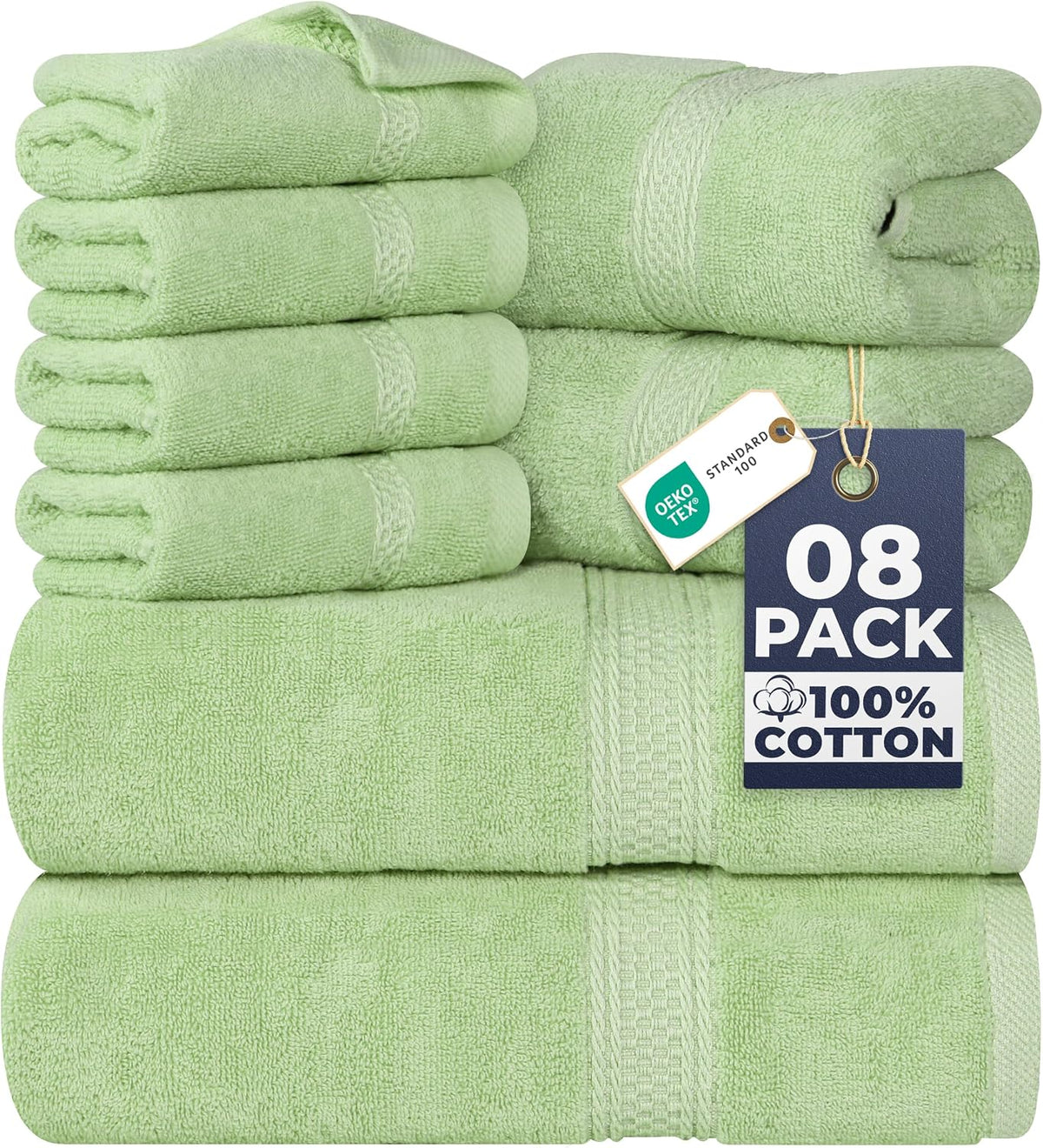 utopia towels 8 piece majestic plush luxury towel shown in use