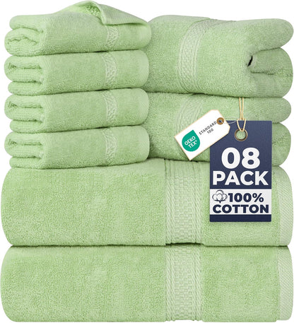 utopia towels 8 piece majestic plush luxury towel shown in use