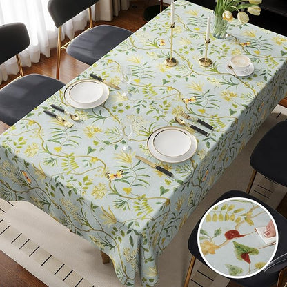 Rectangle Table Cloth, 100% Waterproof Tablecloth Oil Proof Spill Proof Vinyl - Image 7