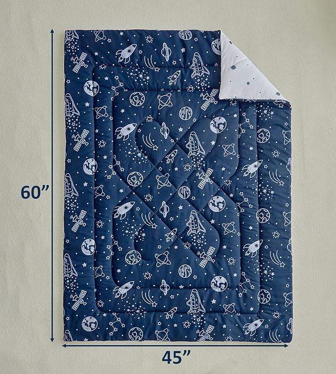 DuShow Navy Blue Toddler Bedding Set - Image 5
