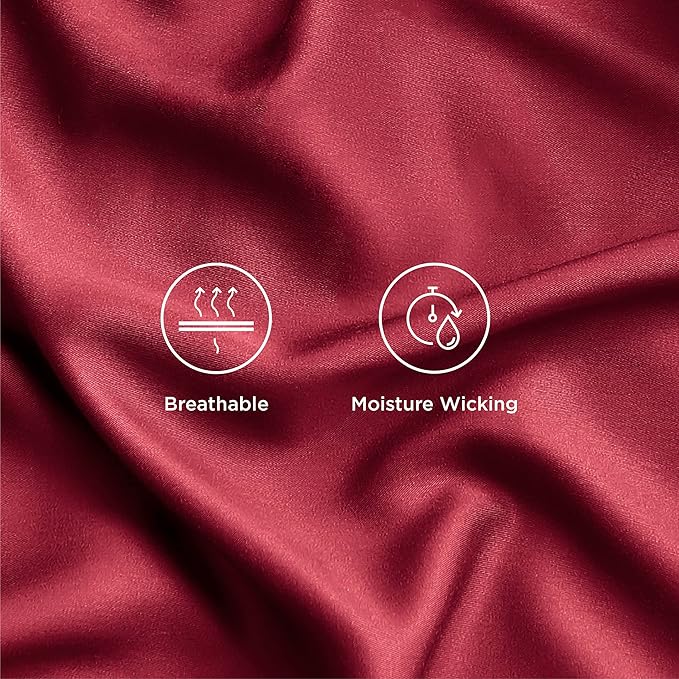 Bedsure Full Size Bed Sheets, Cooling Sheets, Rayon Derived from Bamboo - Image 4