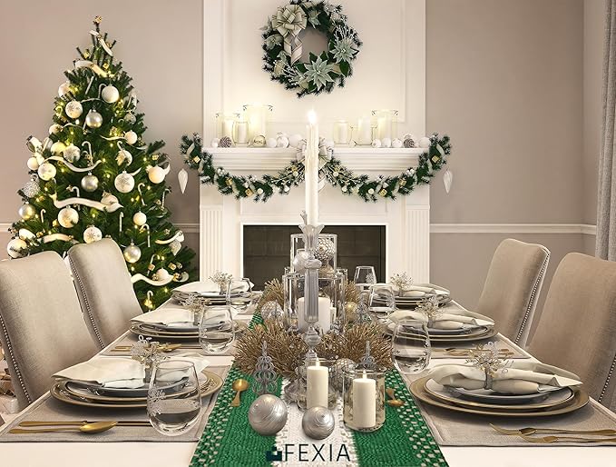 FEXIA Green Table Runner 72 Inches Long - Image 4