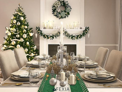 FEXIA Green Table Runner 72 Inches Long - Image 4