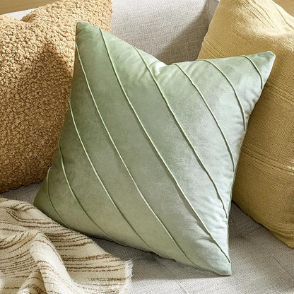 GIGIZAZA Sage Green Velvet Pillow Covers 18x18 - Image 2