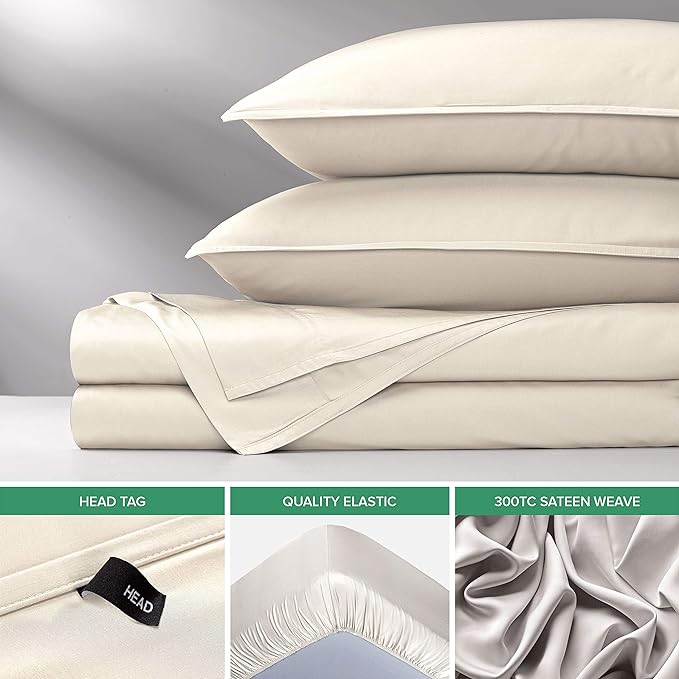 Pure Bamboo King Sheets, Genuine 100% Organic Viscose Derived from Bamboo Bed - Image 6