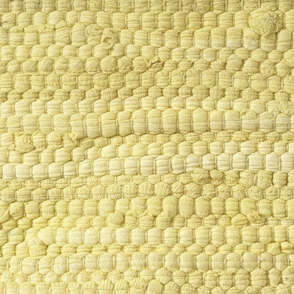 LR Home Dusky Citron Bordered Transitional Hand-Loomed Cotton Pouf - Image 7