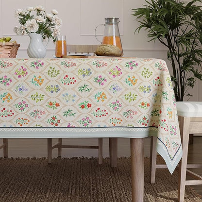Encasa XO Rectangular 56"x94" Tablecloth | Water-Repellent Polyester Dining by EncasaXO