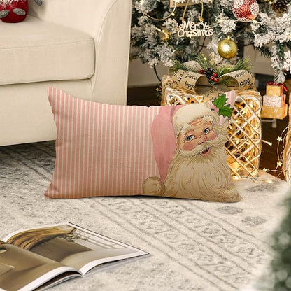 Nostalgic Santa Pillow Cover - Image 6