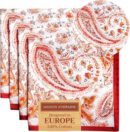 Maison d' Hermine Cloth Napkins Set of 4 100% Cotton by MaisondHermine