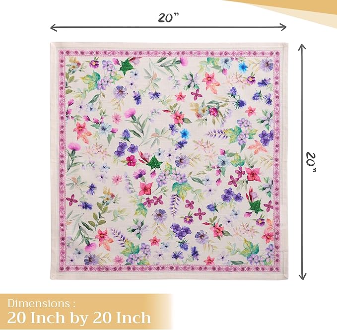 Maison d' Hermine Cloth Napkins Set of 4 100% Cotton Everyday Reusable Square - Image 4
