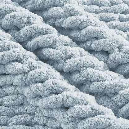 Carriediosa Chunky Knit Throw Blanket 60" X 80" Twin, 100% Hand Made Large - Image 7
