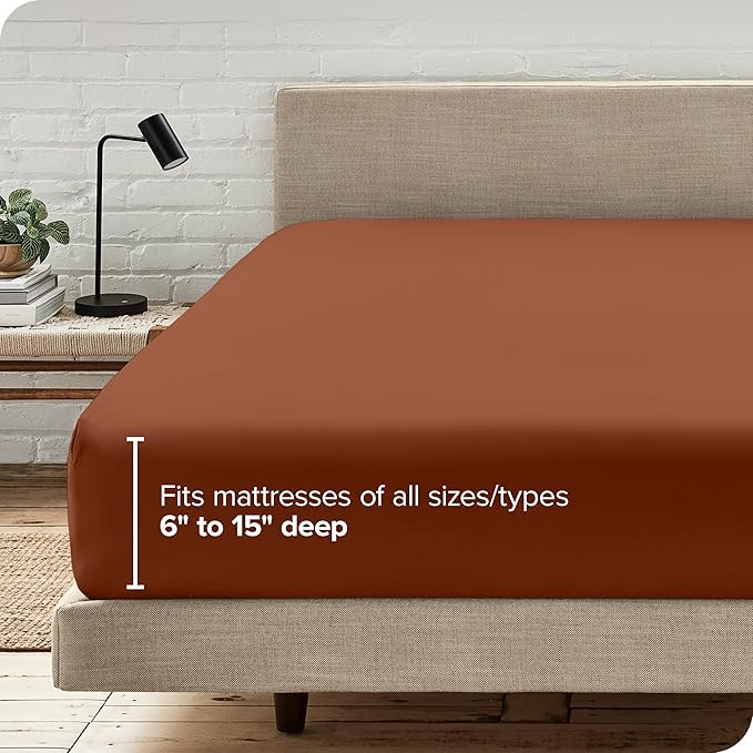 Bare Home Fitted Bottom Sheet King Size - Image 6