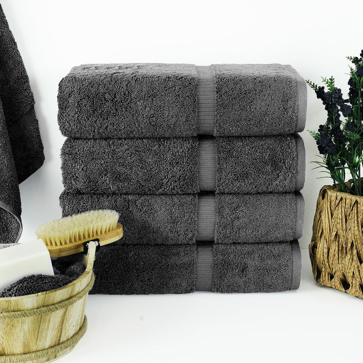 chakir turkish linens 100% cotton 4-pack bath towels, main product view