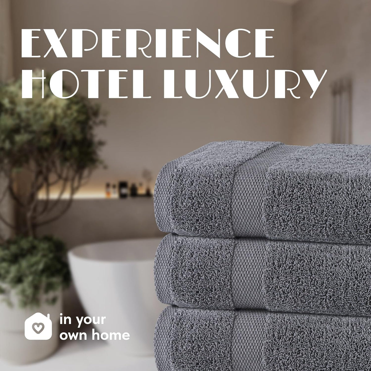 white classic wealuxe grey towels for bathroom 6 on a desk or shelf