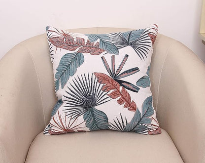 Yeiotsy Throw Pillow Cover, Tropical Leaf Decorative Cushion Case Thick - Image 2