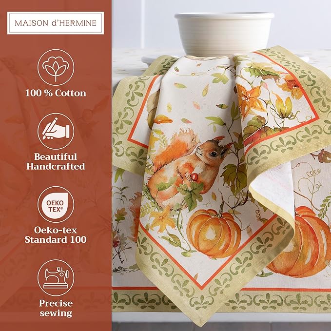 Maison d' Hermine Cloth Napkins Set of 4 100% Cotton - Image 2