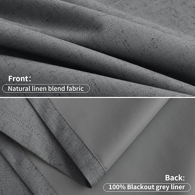 Pinch Pleat 100% Blackout Curtains 120 Inches Long - Image 9