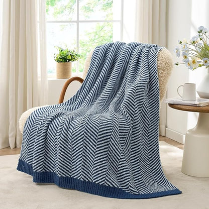 Snuggle Sac Herringbone Throw Blanket - Image 5