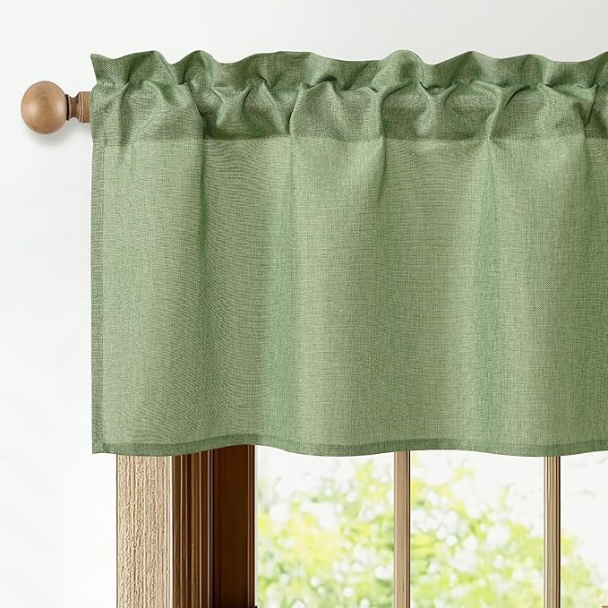 JIUZHEN Faux Linen Window Valance - Image 2