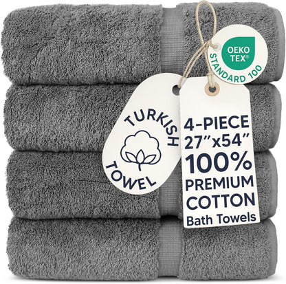 chakir turkish linens 100% cotton 4-pack bath towels, main product view