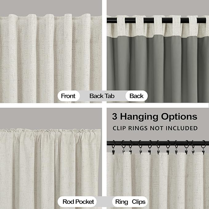 Extra Wide Soundproof Blackout Curtains - Image 5