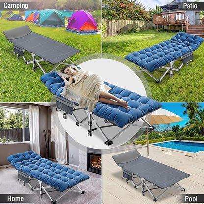ABORON 2PK XXL Camping Cot for Adults 900LBS - Image 6