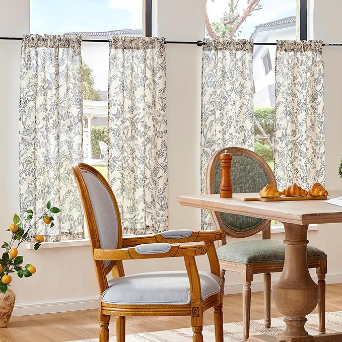 jinchan Floral Kitchen Curtains - Image 3