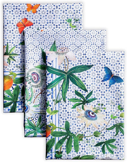 Maison d' Hermine Kitchen Towels Set of 3 100% Cotton 27.50" x 20" Reusable by MaisondHermine